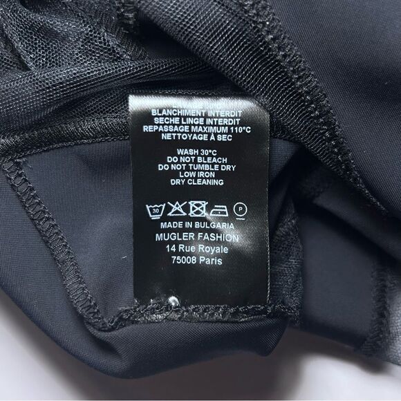 Mugler Iconic Illusion Catsuit in Black - Picture 13 of 14